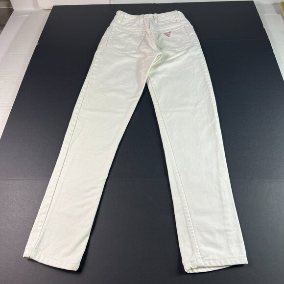 VTG 90s Guess Jeans Womens 24x30* High Rise Straight White Denim USA Made Tag 26 - Picture 9 of 16